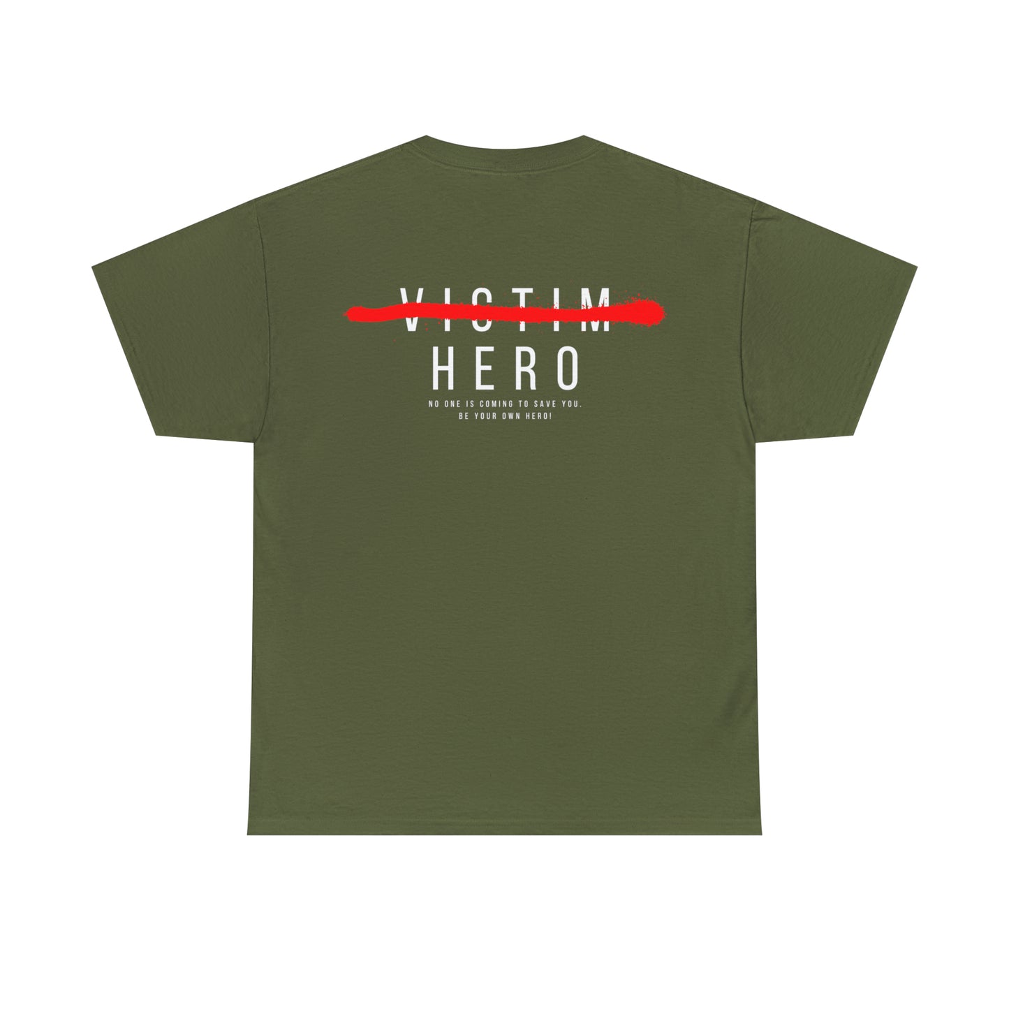 HERO Heavy Cotton Tee (logo w/saying on back)