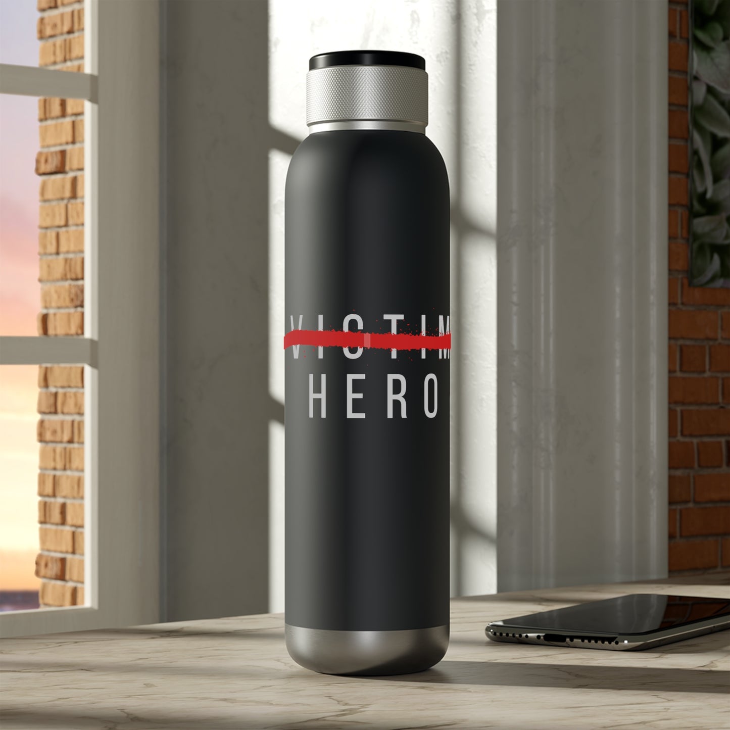 HERO Soundwave Copper Vacuum Audio Bottle 22oz