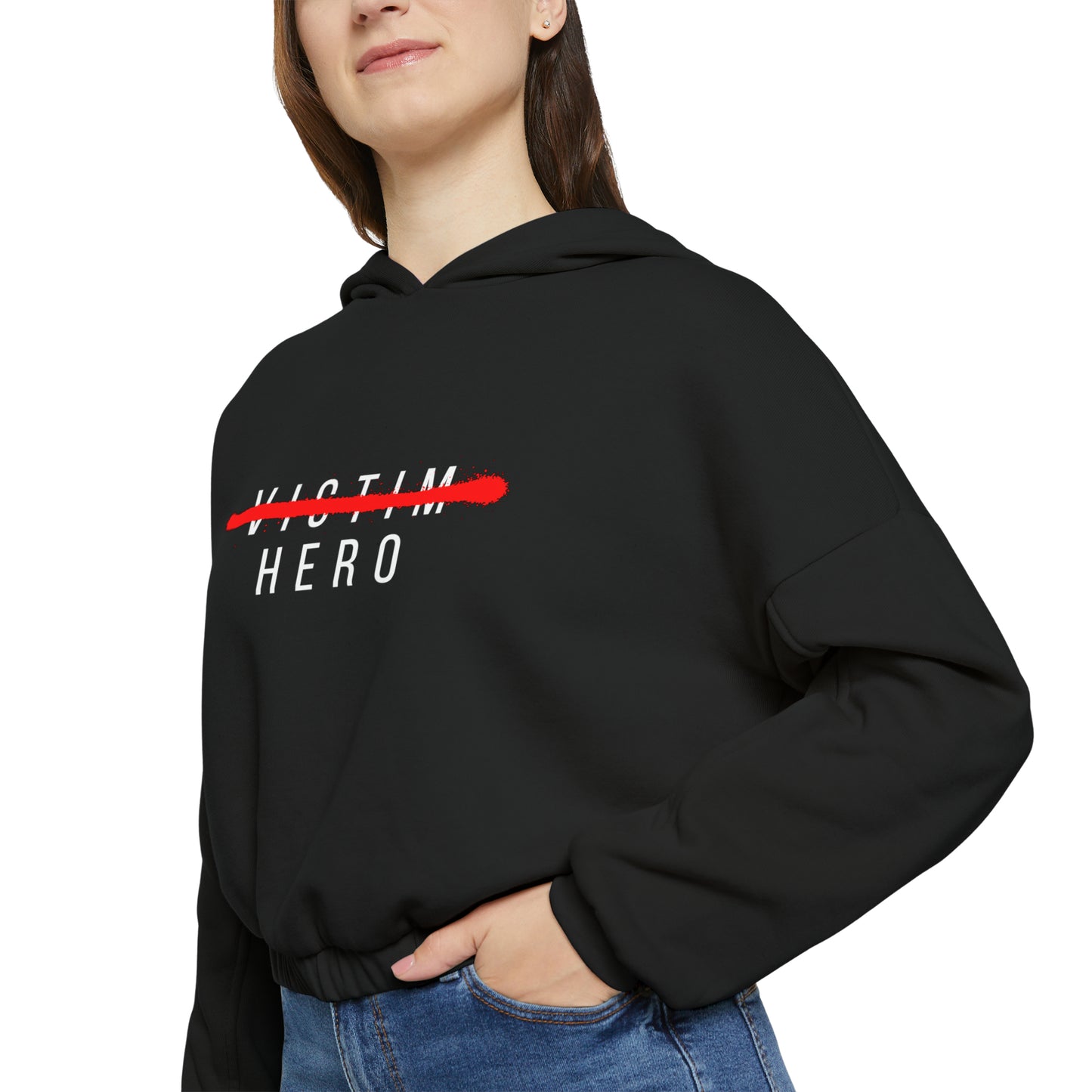 Hero Women's Cinched Bottom Hoodie