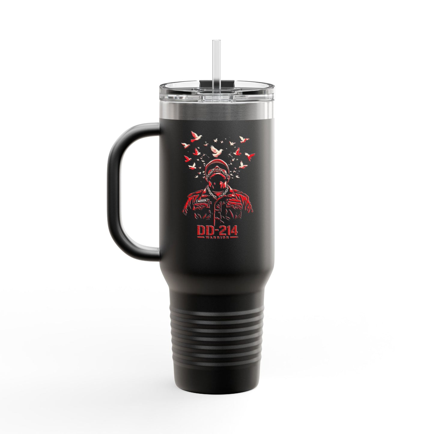 DD-214 Warrior 40oz Insulated Tumbler - "Different Battlefield, Same Mission"