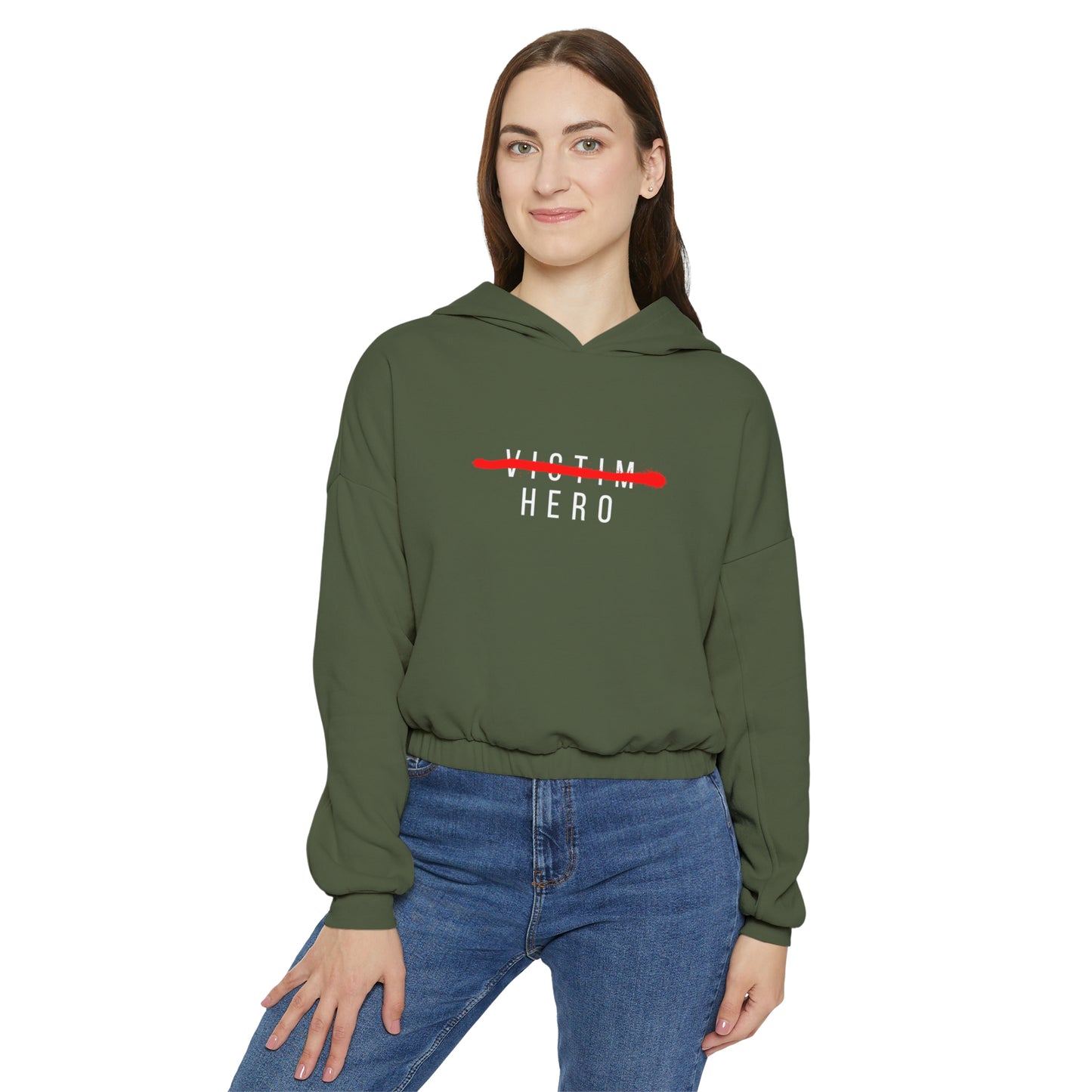 Hero Women's Cinched Bottom Hoodie