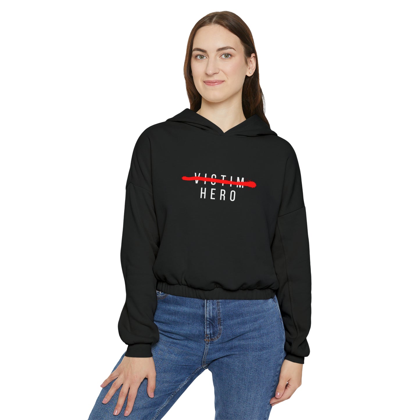 Hero Women's Cinched Bottom Hoodie