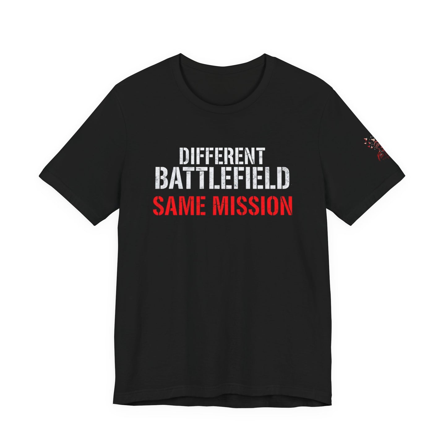 DD-214 Warrior Unisex Short Sleeve Tee - "Different Battlefield, Same Mission"