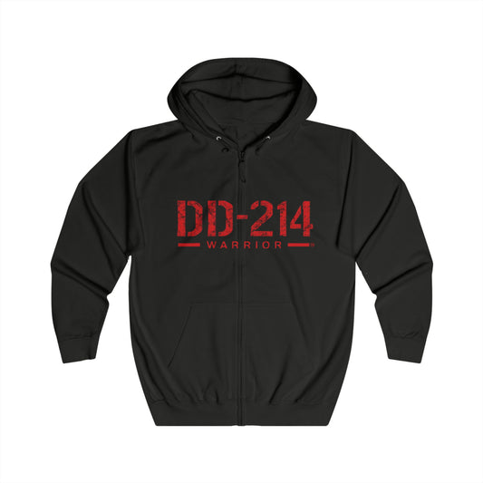 DD-214 Warrior Unisex Full Zip Hoodie