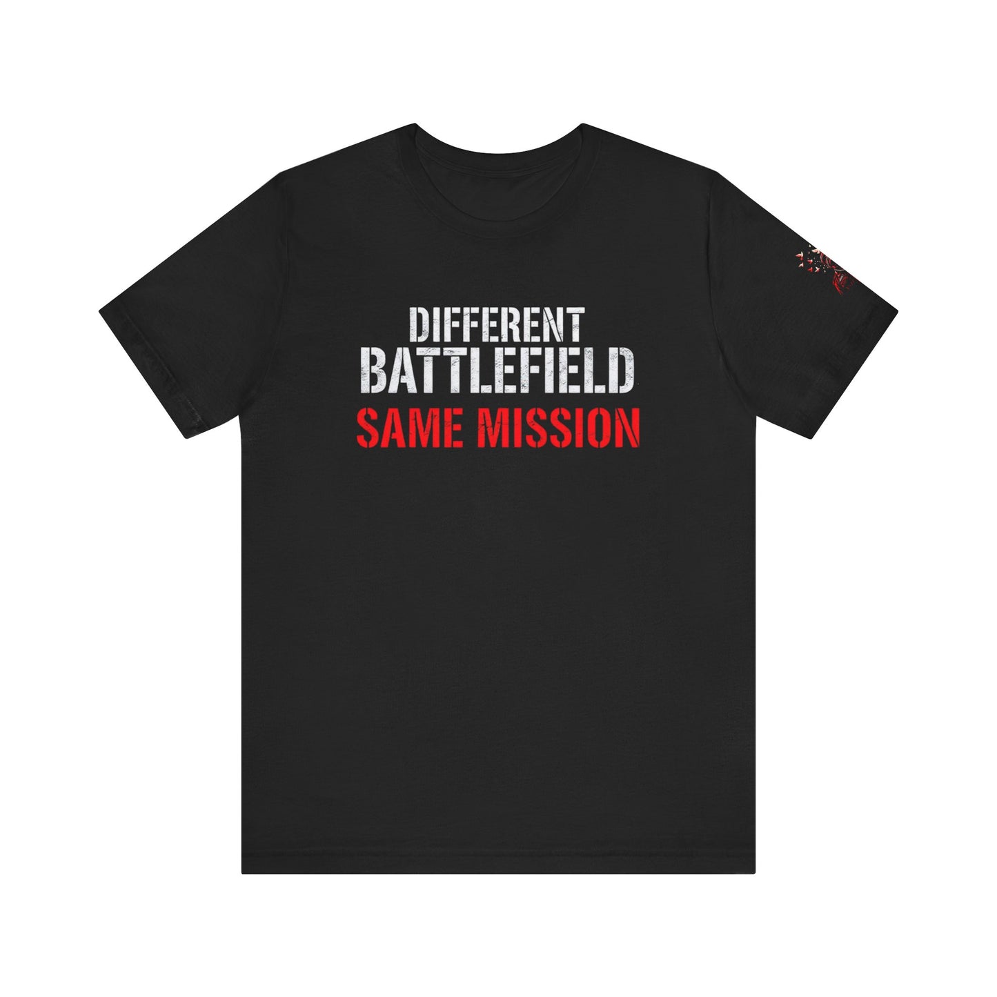 DD-214 Warrior Unisex Short Sleeve Tee - "Different Battlefield, Same Mission"