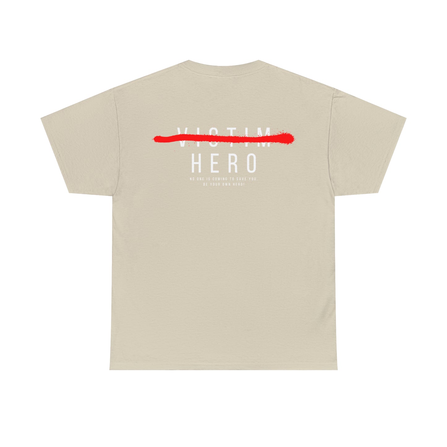 HERO Heavy Cotton Tee (logo w/saying on back)